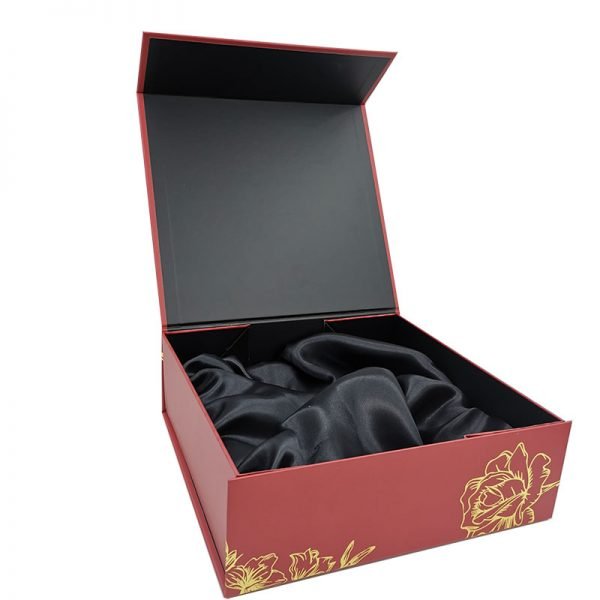 Cardboard food grade mooncake folding box with logo golden hot stamping - Image 2