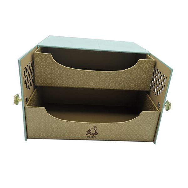 Luxury presentation two layers cosmetic box with two doors open - Image 3