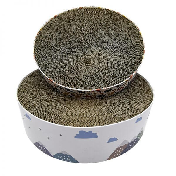 Custom whosale cat scratch round cardboard paper box - Image 2