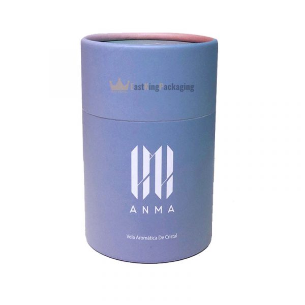 Customized round tube candle packaging box