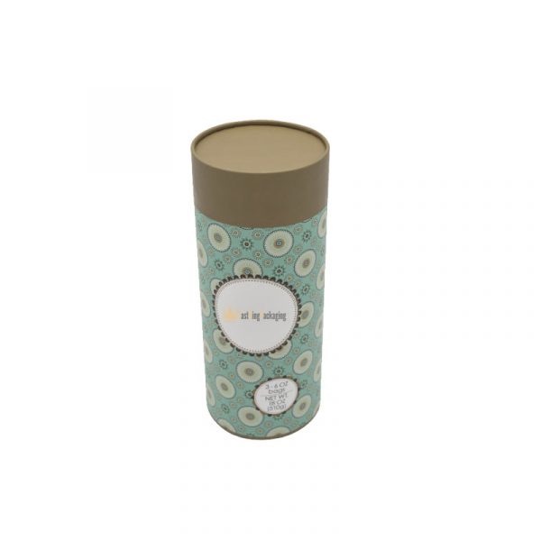 Coated paper wrapped food grade coffee or tea paper tube box