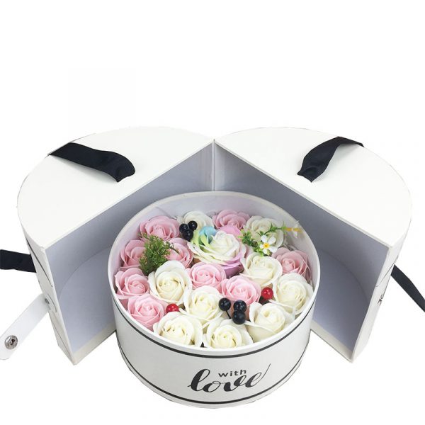 Personalized luxury flower gift set packaging box